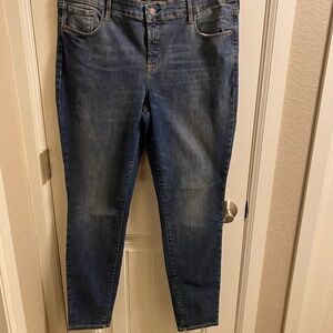 Old Navy Jeans Rockstar 14 Reg Stretch Skinny Leg Blue Denim 2016 Rock Star